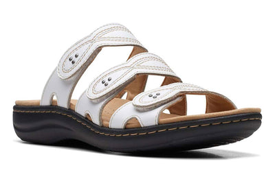 Clarks Laurieann Ayla in White Leather - side view