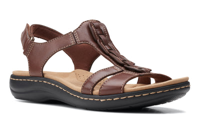 Clarks Laurieann Kay in Tan Leather - side view