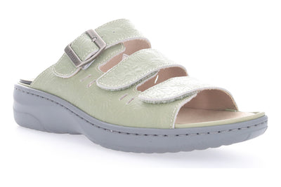Propet Breezy Walker Slide in Green - side view