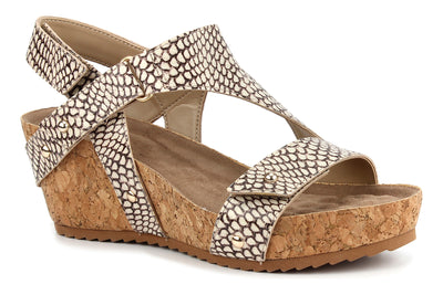 Ros Hommerson Traci in Roccia Snake Print - side view