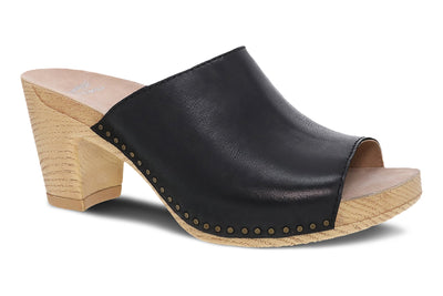 Dansko Tandi in Black Burnished Nappa - side view