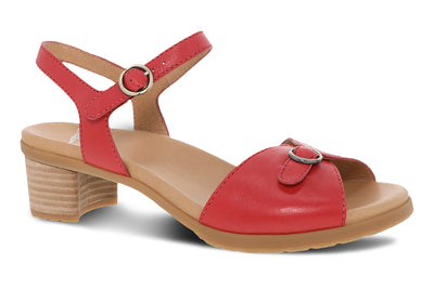 Dansko Tessie in Poppy Nappa - side view