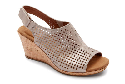 Metallic Khaki Leather