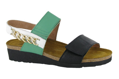 Naot Eliana in Black Jade White - side view
