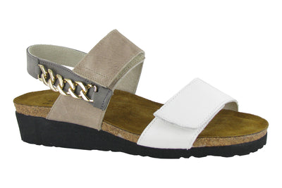 Naot Eliana in White Khaki Beige - side view