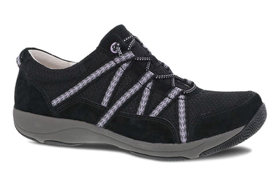 Dansko Harlyn in Black Suede - side view