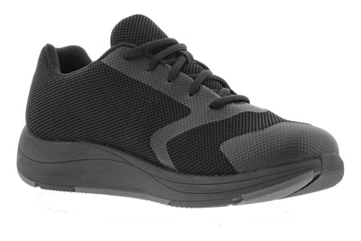 Drew Shoes Stable in Black Mesh Combo - side view