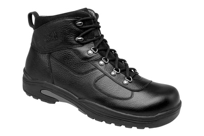 Black Tumbled Leather