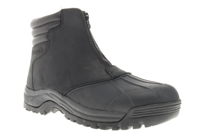 Propet Blizzard Mid Zip in Black - side view