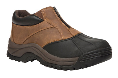 Propet Blizzard Ankle Zip in Brown-Black - side view