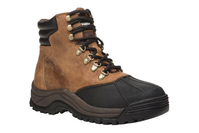 Propet Blizzard Mid Lace in Brown-Black - side view