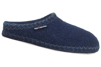 Haflinger AS Soft Sole in Navy - side view