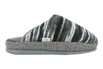Naot Recline in Gray Combo - side view