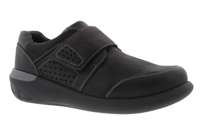 Drew Shoes Marshall in Black Nunuck Leather - side view