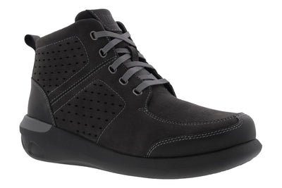 Black Nubuck Leather