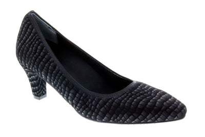Black Croc Leather