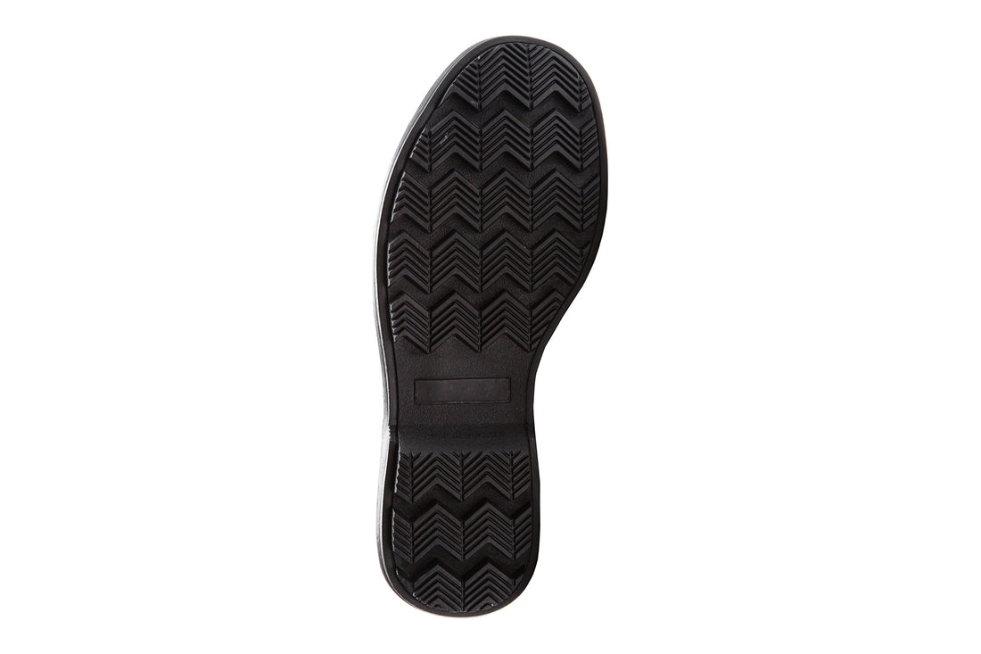 Boot, Propet Lumi Tall Lace, black waterproof suede, textured sole, lace-up front, white faux fur lining.