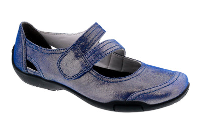 Blue Iridescent Leather