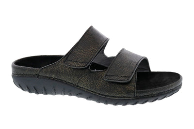 Drew Shoes Cruize in Black Leather - side view