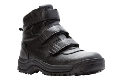 Propet Cliff Walker Tall Strap in Black - side view
