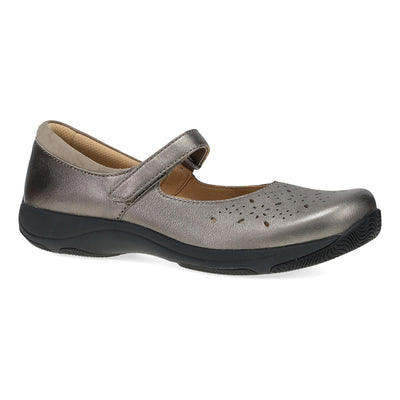 Dansko Stacy in Pewter Met - side view