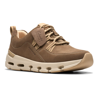 Clarks Naturex Tie WP in Pebble - side view