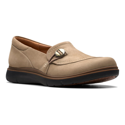 Clarks Certina Ease in Pebble Nubuck - side view