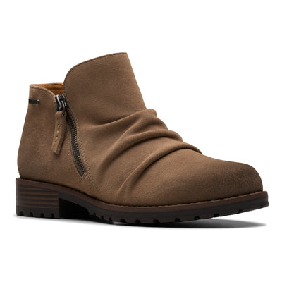 Clarks Nissini Top WP in Dark Taupe - side view