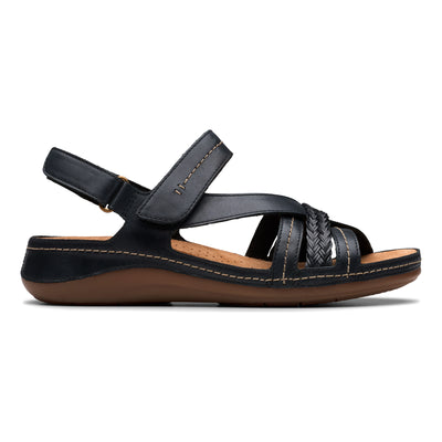 Clarks Cecily Strap in Black Combination - side view