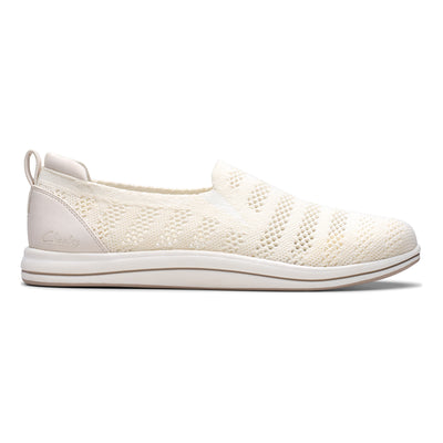 Clarks Breezey Izzy in White - side view
