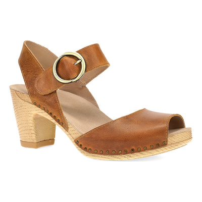 Dansko Tamra in Tan Pull Up - side view
