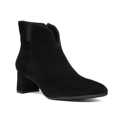 ara Acanthus in Black Suede - side view