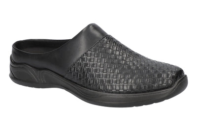 Black Woven Embossed