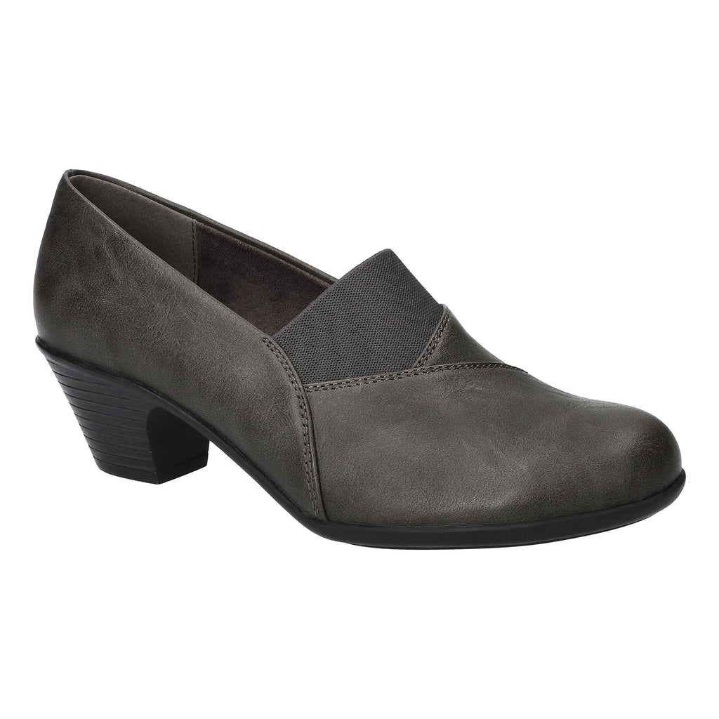Easy Street Venue – Décolleté Da Donna In Raso Argento Con Tacco 5 Cm, Punta Affusolata, Plantare Imbottito, Taglia 5.5