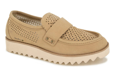 Jambu Jessie in Tan - side view