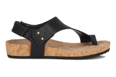 Ros Hommerson Preston in Black Matte Snake - side view