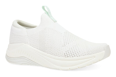 Dansko Pep in White Knit - side view