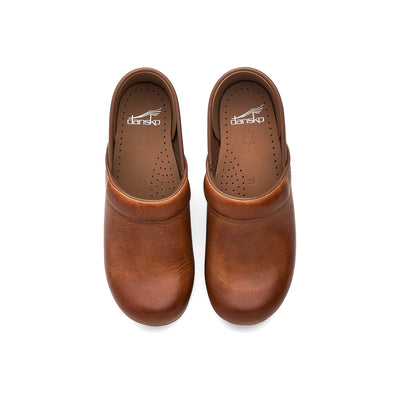 Dansko Professional in Honey Distressed - side view