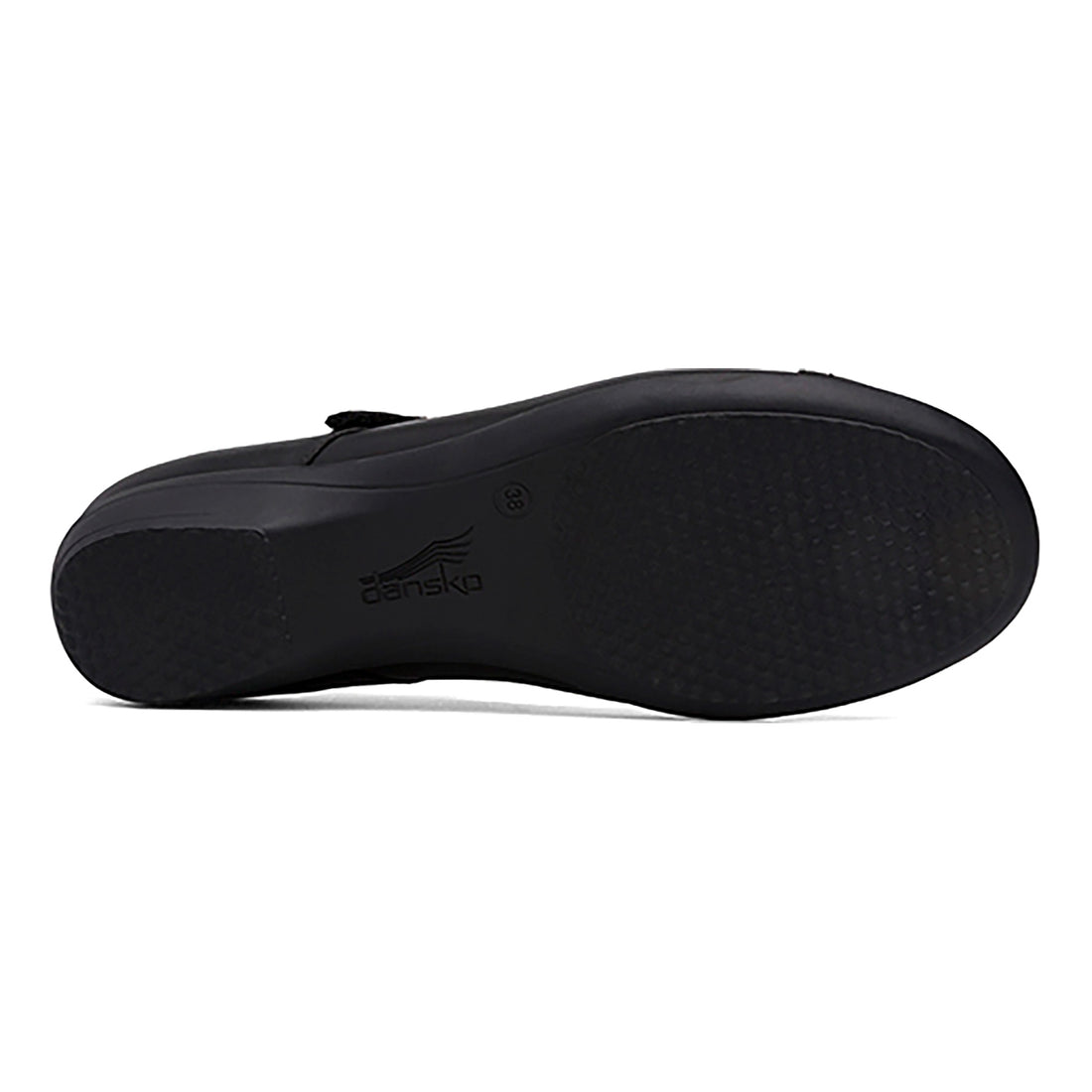 Dansko Fawna Women's DANSKO TAILORED CASUAL Black Leather Bottom View