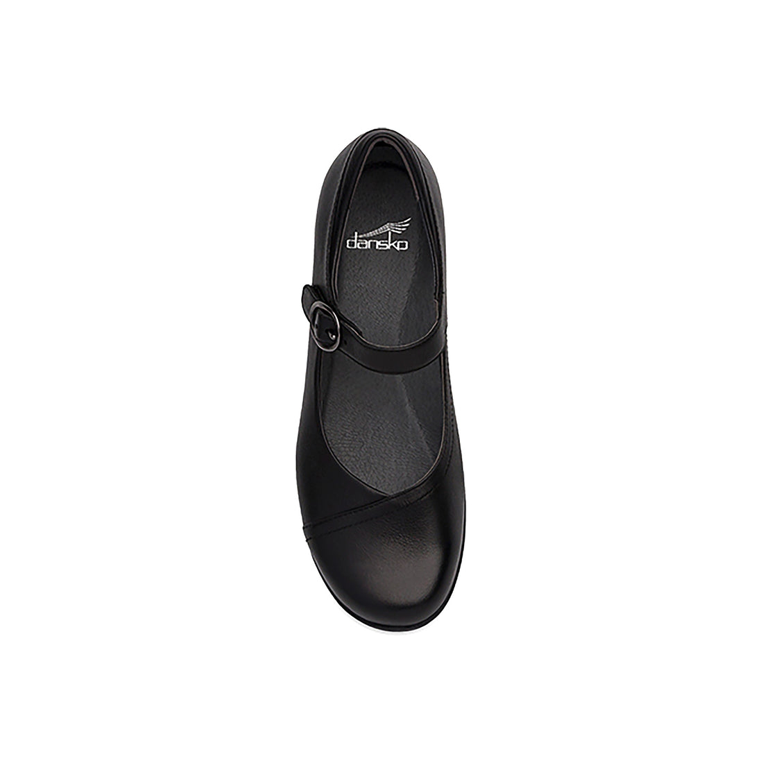 Dansko Fawna Women's DANSKO TAILORED CASUAL Black Leather Pair Top View
