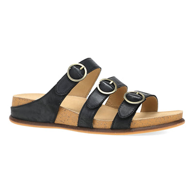 Dansko Campbell in Black Burnished Nappa - side view