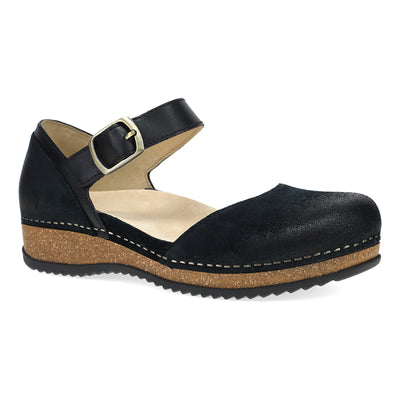 Black Burnished Suede