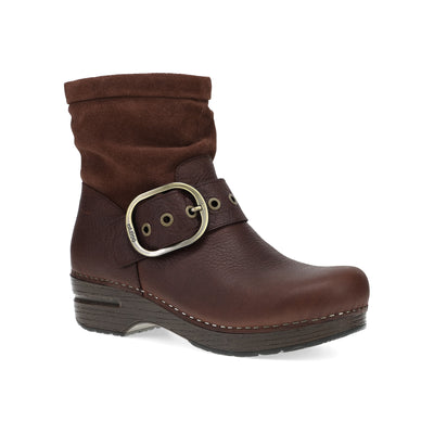 Dansko Pearson Boot in Mahogany - side view