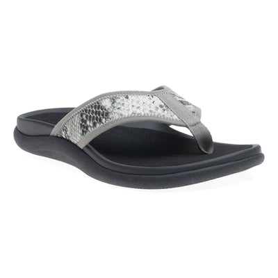 ABEO Laguna Sandal Metatarsal in Natural Snake Print - side view
