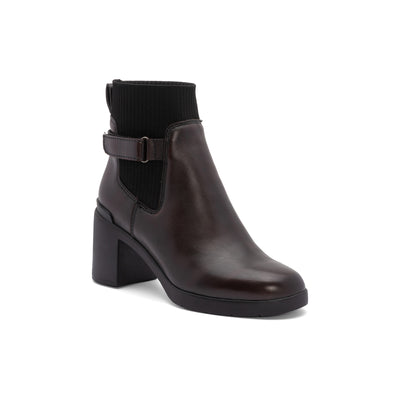 ABEO Metropolis Strap Metatarsal in Burgundy - side view