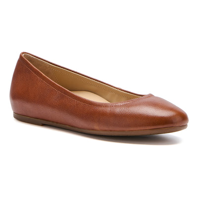 ABEO Promenade Flat in Caramel - side view