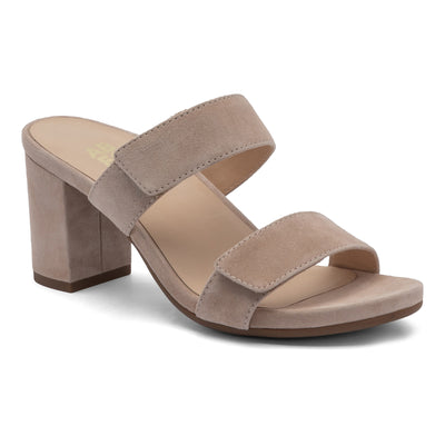 ABEO Tempo Slide in Cuban Sand Suede - side view
