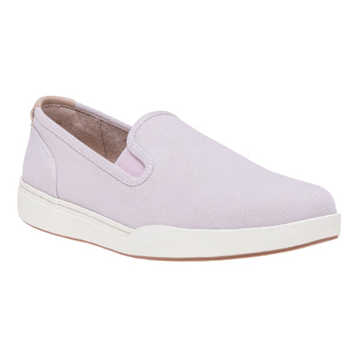 ABEO Encore Slip On Metatarsal in Lilac Canvas - side view