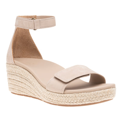 ABEO Riviera Ankle Sandal Metatarsal in Sand Nubuck - side view