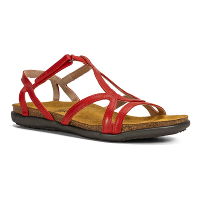 Naot Dorith in Kiss Red Leather - side view